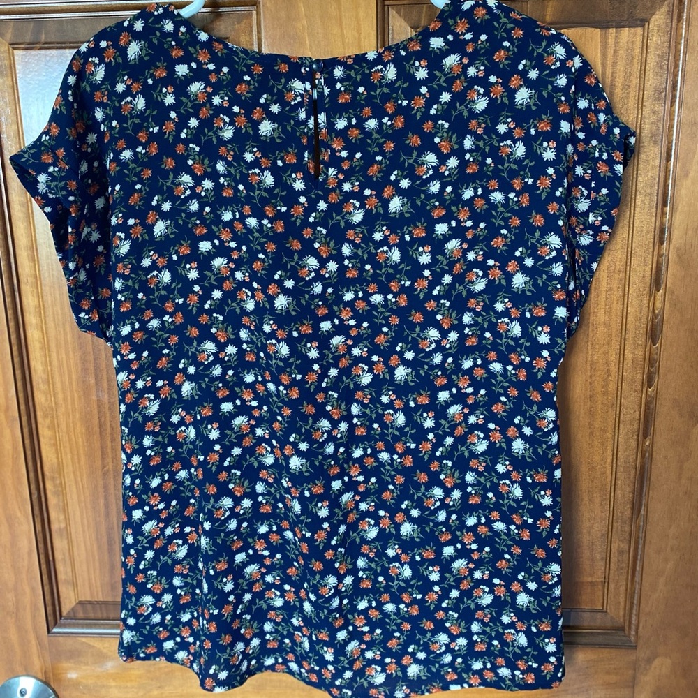 Floral Navy Women's Top